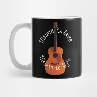 Music is Love Music is Life Mug